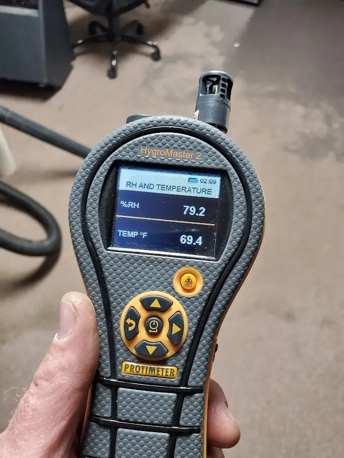 Moisture meter humidity assessment for Mold Remediation & Removal in Westchase